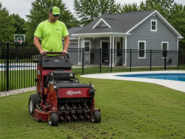 Professional lawn aeration and care in Michigan